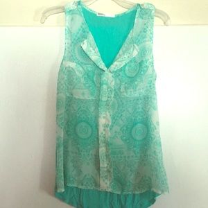 Fresh teal/turquoise color top